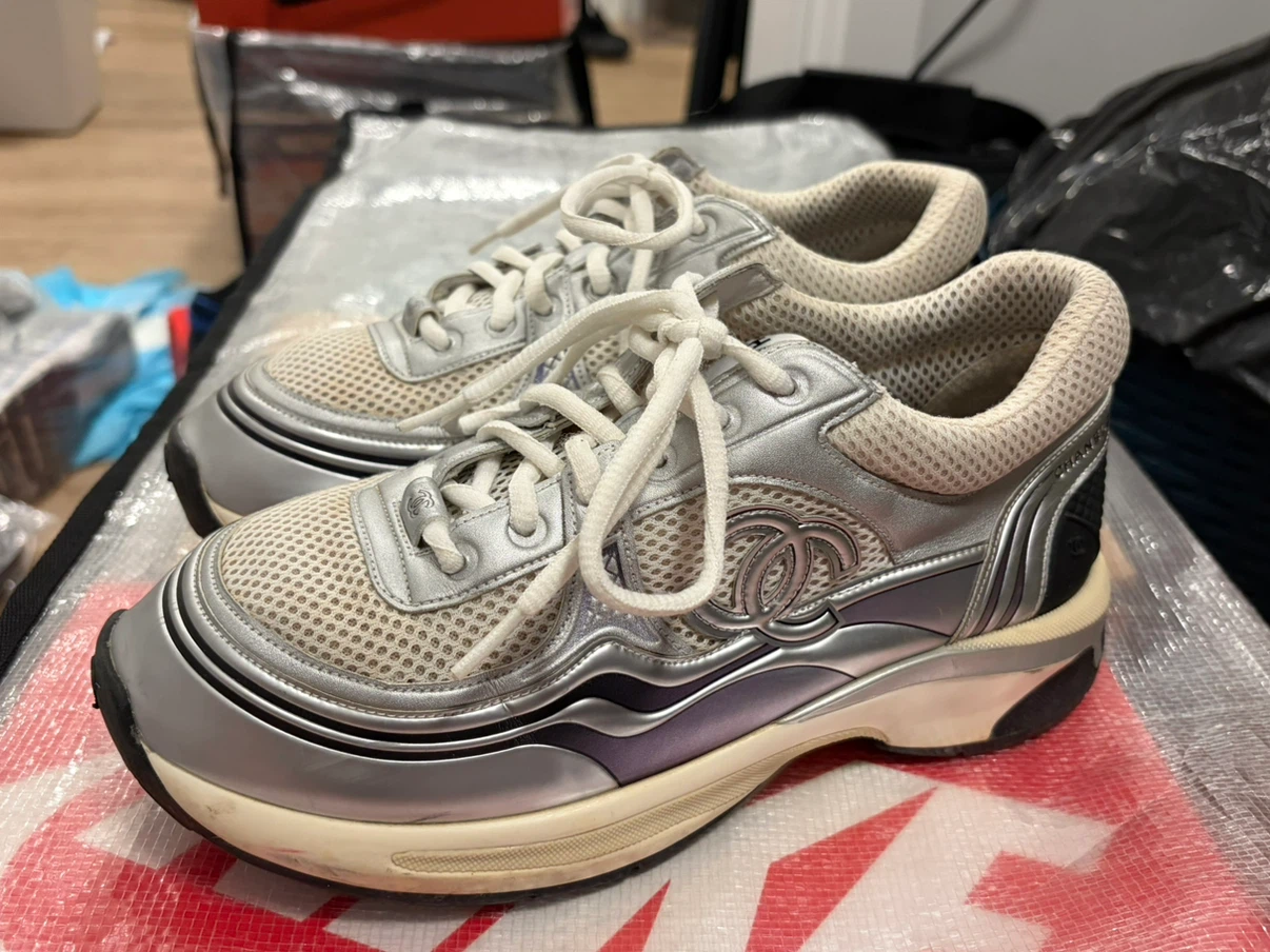 Chanel Silver Sneakers - photo 2