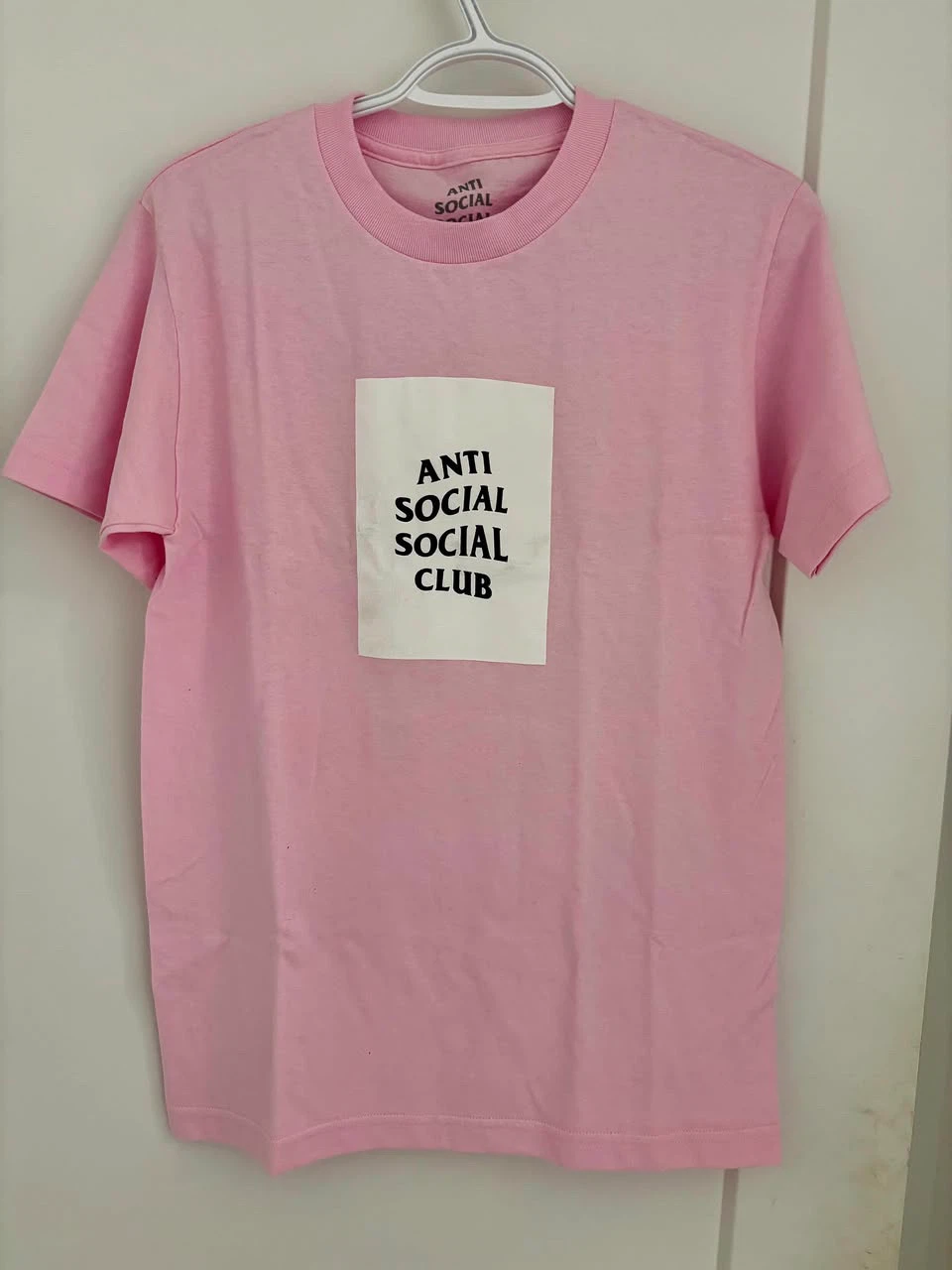 Anti Social Social Club ASSC White Box Logo Pink T-Shirt