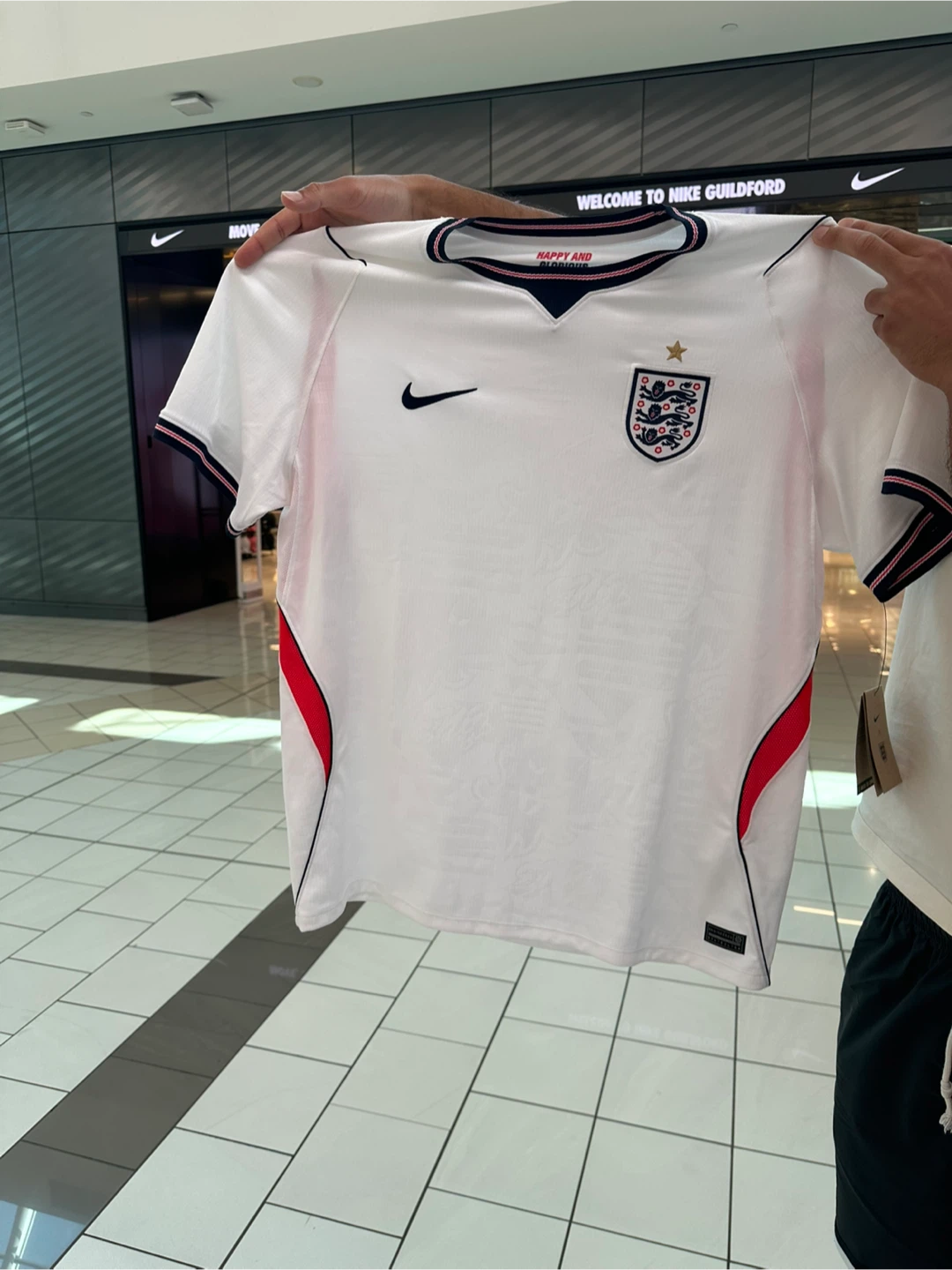 Authentic Nike England Football Jersey