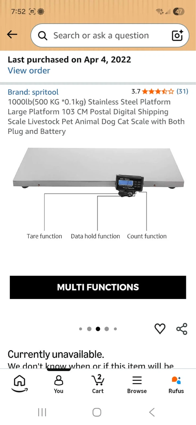 Spritool 1000lb Dog and Livestock Scale Platform - photo 4