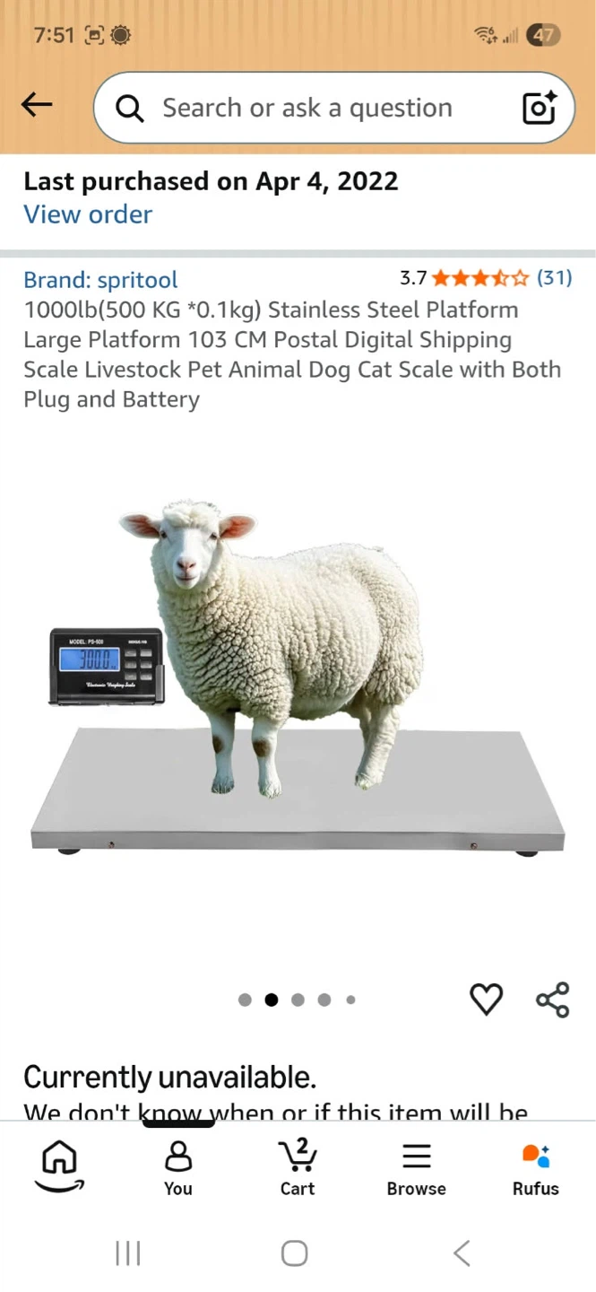Spritool 1000lb Dog and Livestock Scale Platform - photo 3
