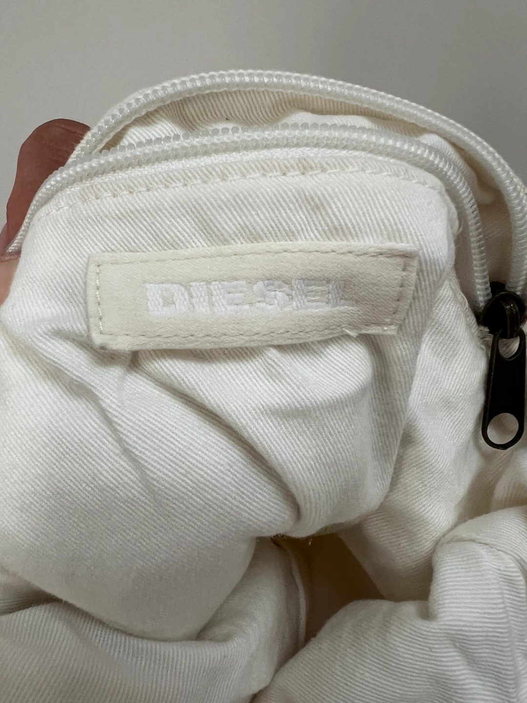 White Canvas Diesel Tote Bag - photo 3