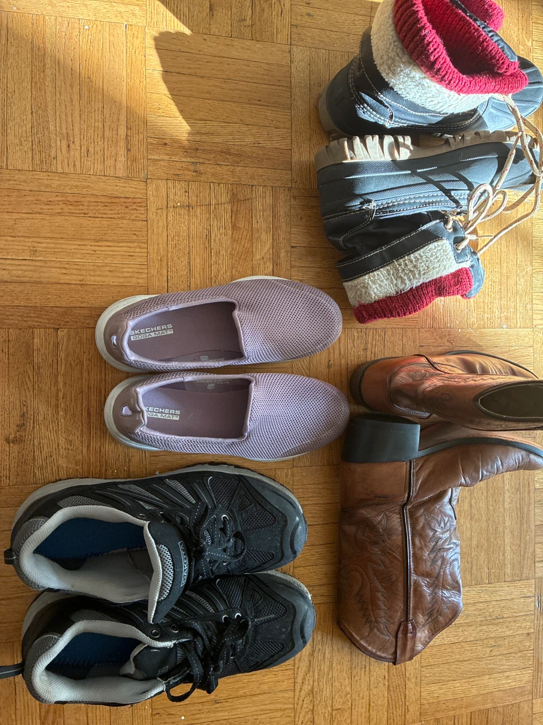 Skechers Go Walk Pink Slip-on Shoes