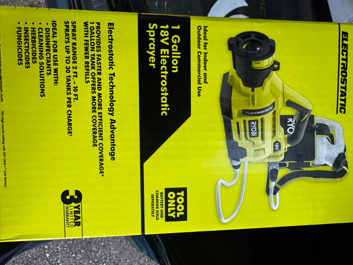 Ryobi 1 gal electrostatic sprayer (new) - photo 3
