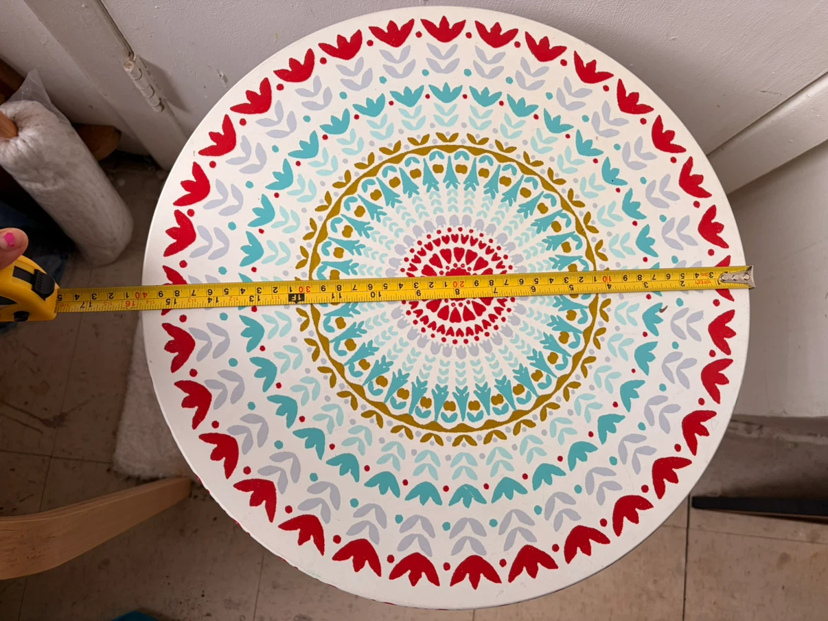 Vintage Round End side Table  2-tiered - photo 5