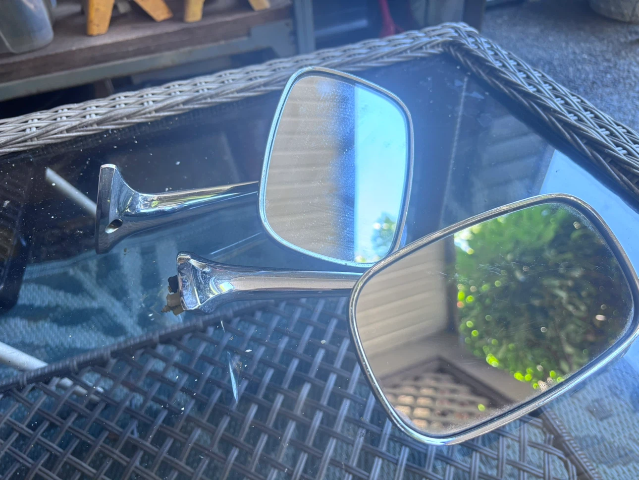 Vintage Chrome Side Mirrors Pair - photo 2