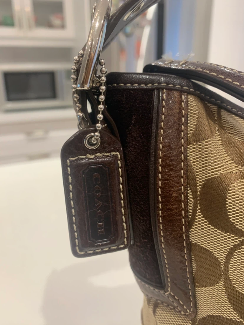 🐻 Medium Coach Brown  Signature Hampton  Hobo Purse 🐻 - photo 5