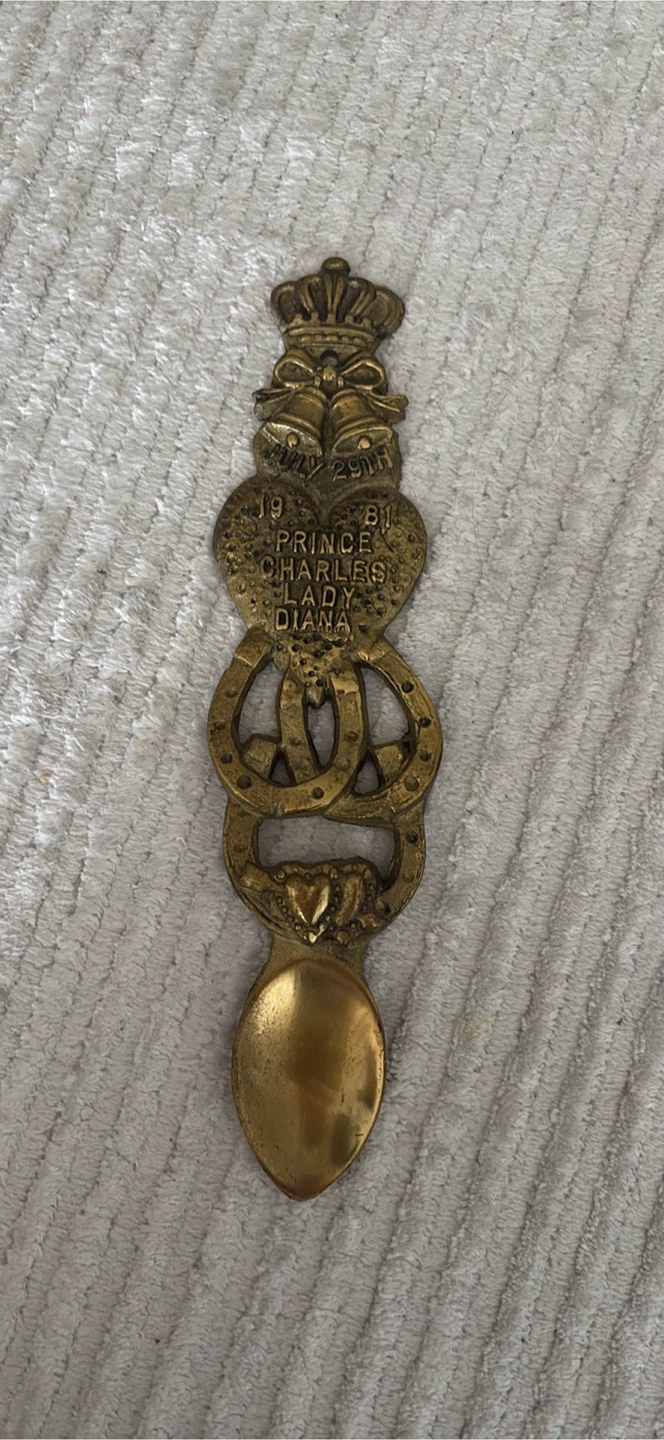 Prince Charles Lady Diana Wedding Souvenir Spoon