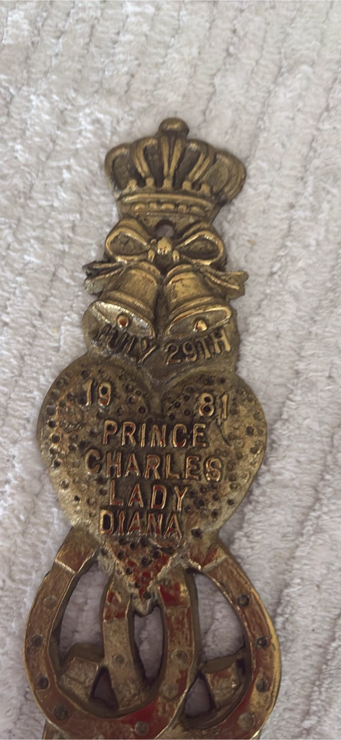 Prince Charles Lady Diana Wedding Souvenir Spoon - photo 2
