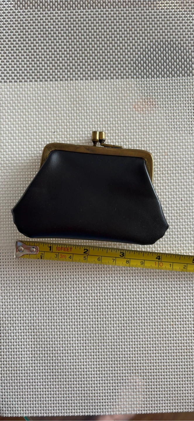 Black Coin Purse with Clasp