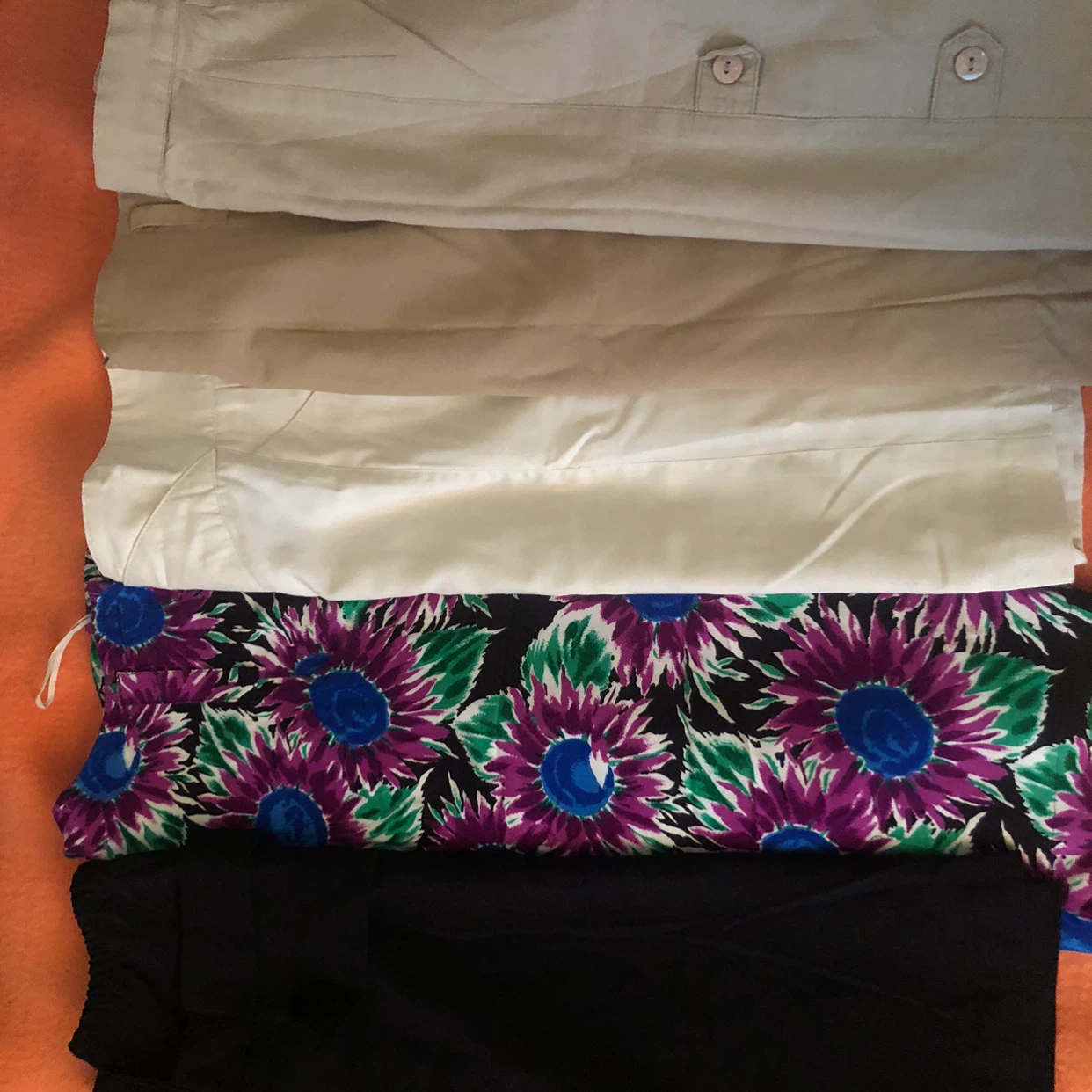 Five mini skirts