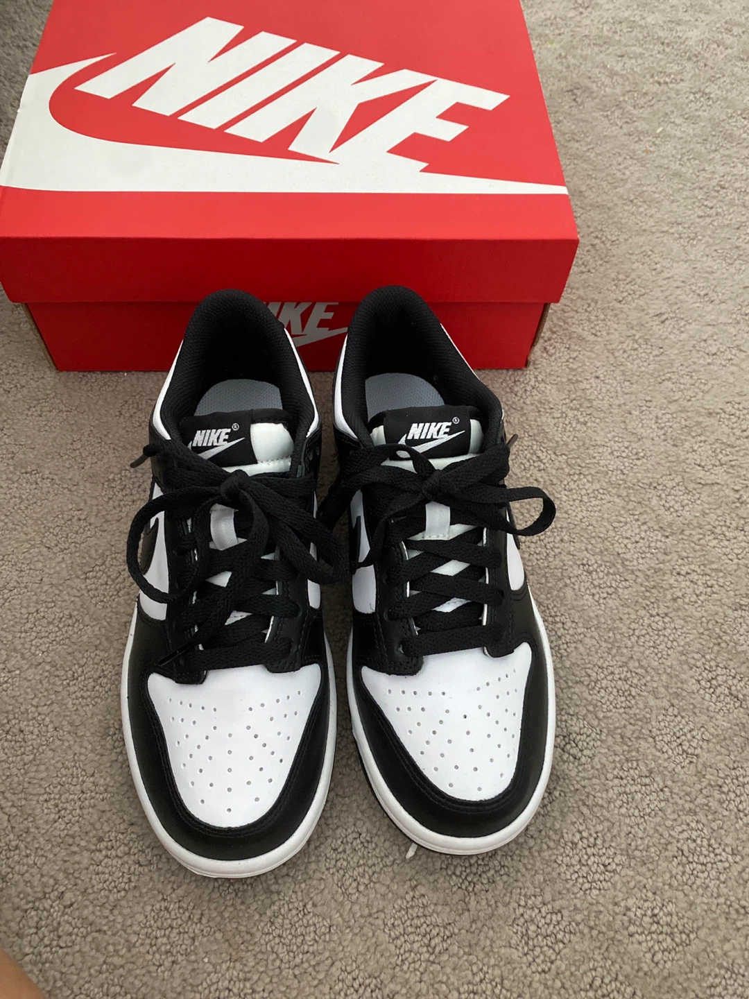 Nike Dunk Low Panda 4Y With Box