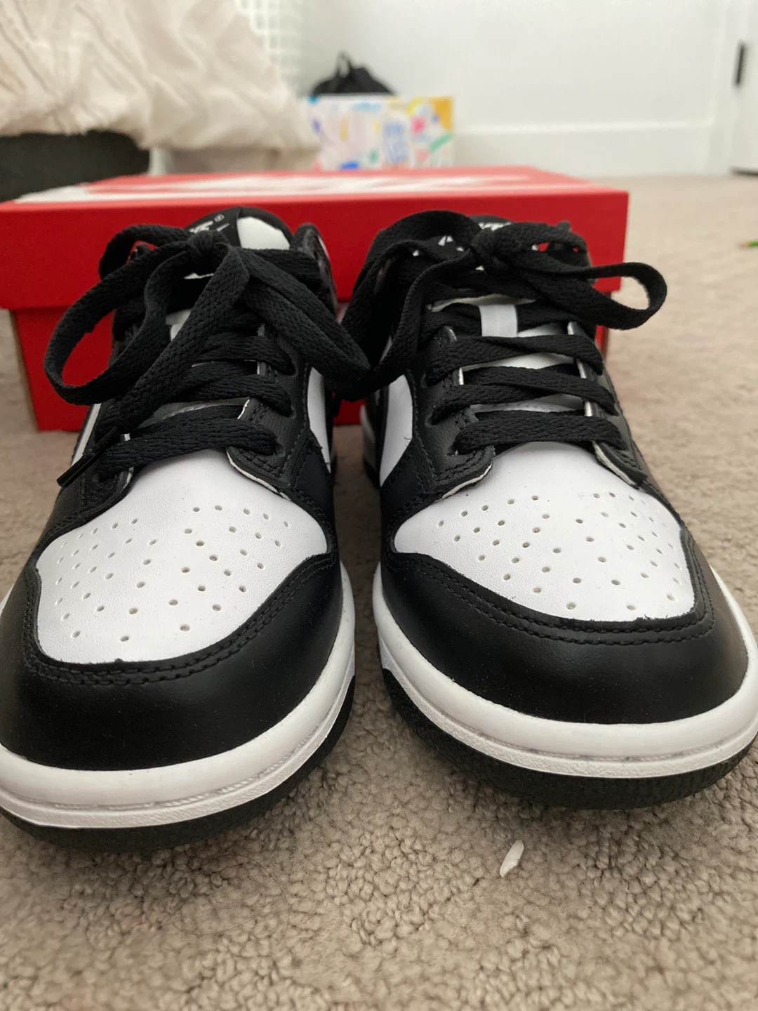Nike Dunk Low Panda 4Y With Box - photo 2