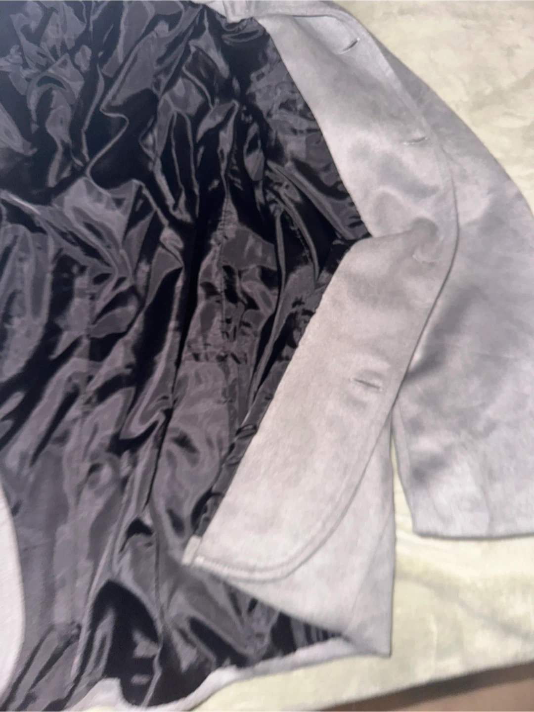 Grey Suede-like Blazer - photo 3