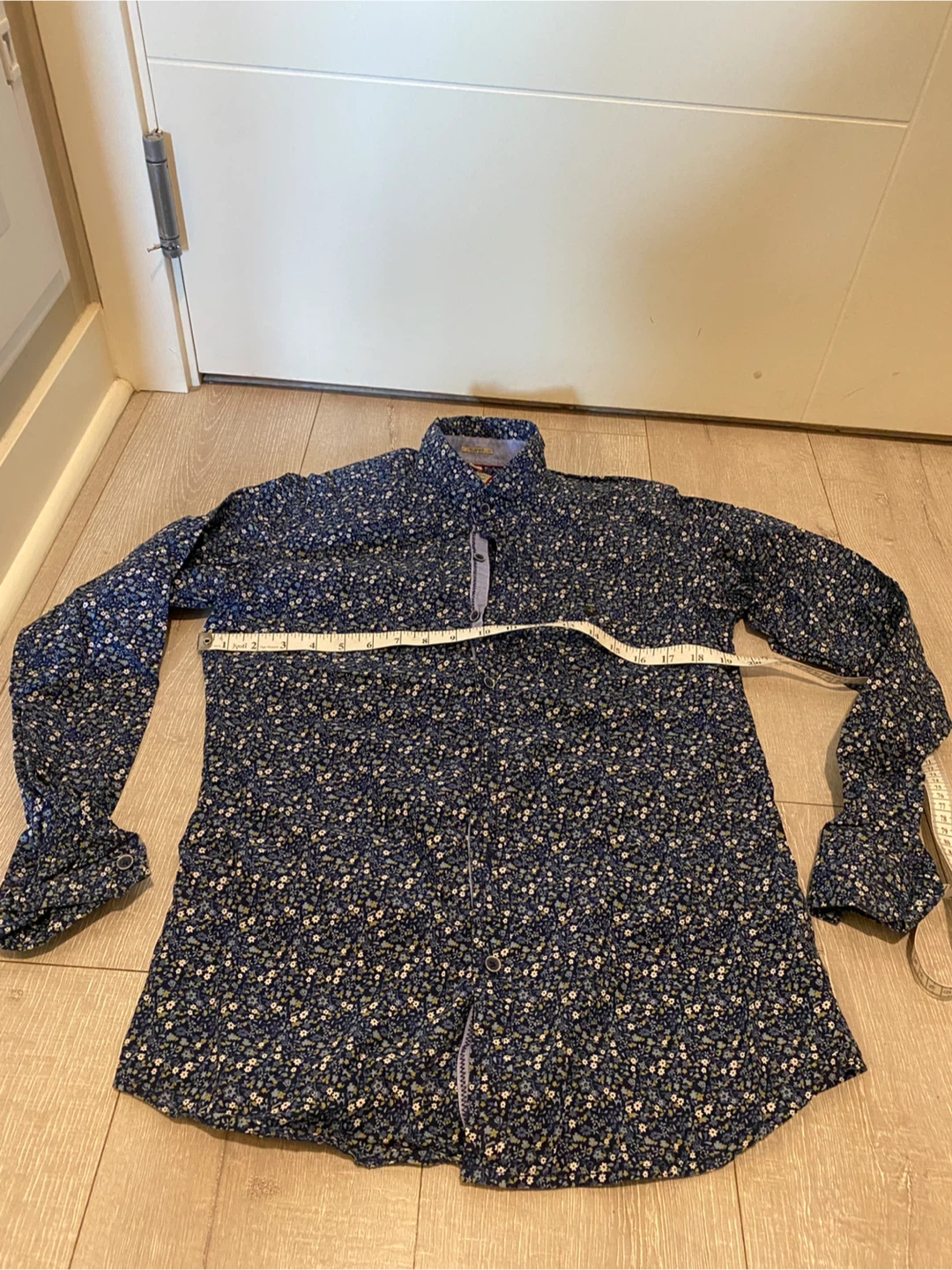 Sunnex Men's Floral Slim Fit Button-Up Shirt