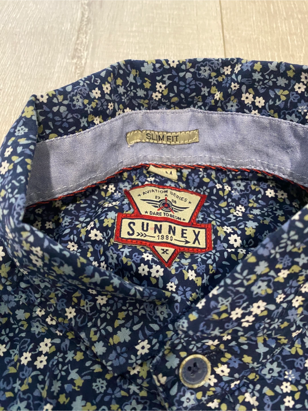 Sunnex Men's Floral Slim Fit Button-Up Shirt - photo 4