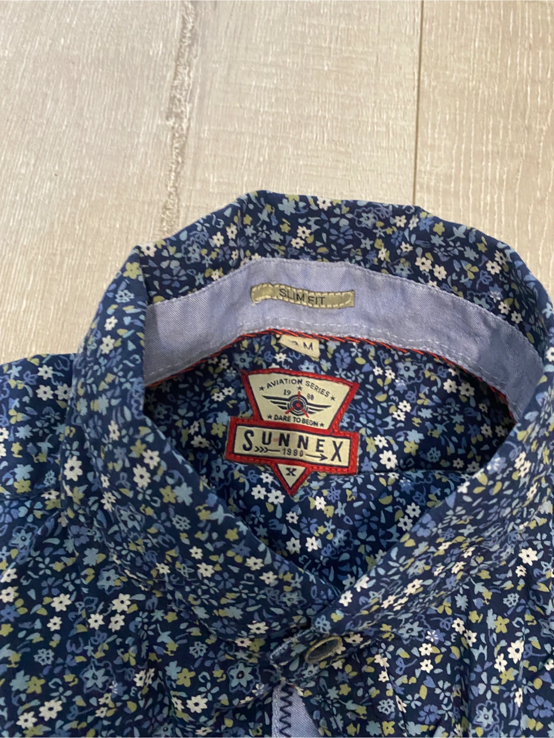 Sunnex Men's Floral Slim Fit Button-Up Shirt - photo 5