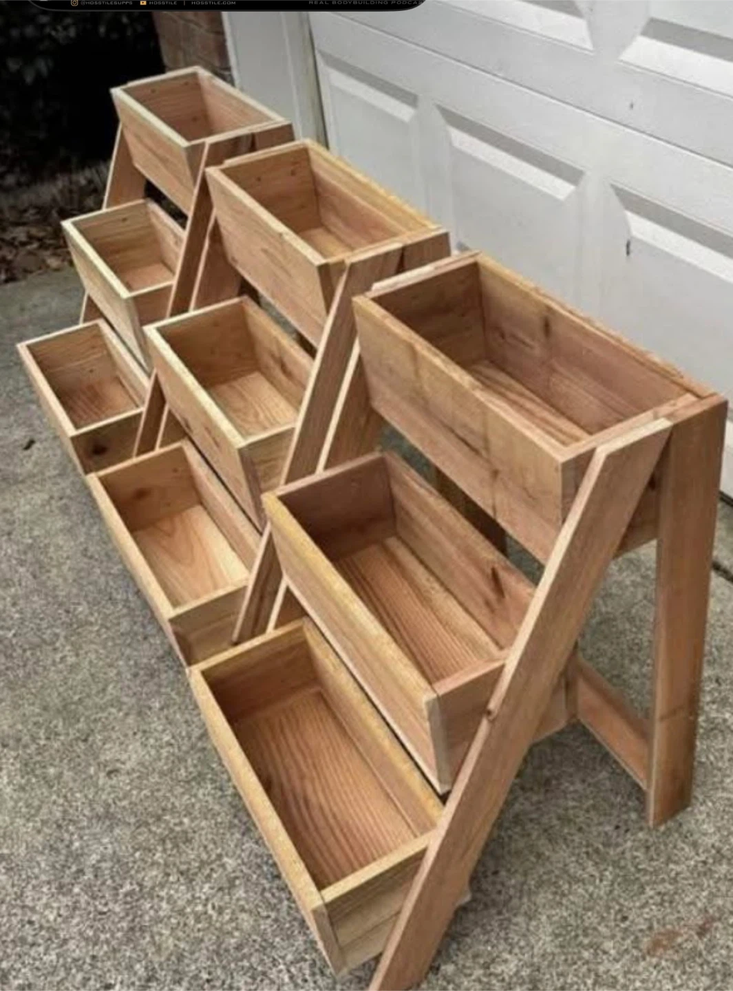 3 tier Handmade Premium single Cedar Planter Box - photo 3