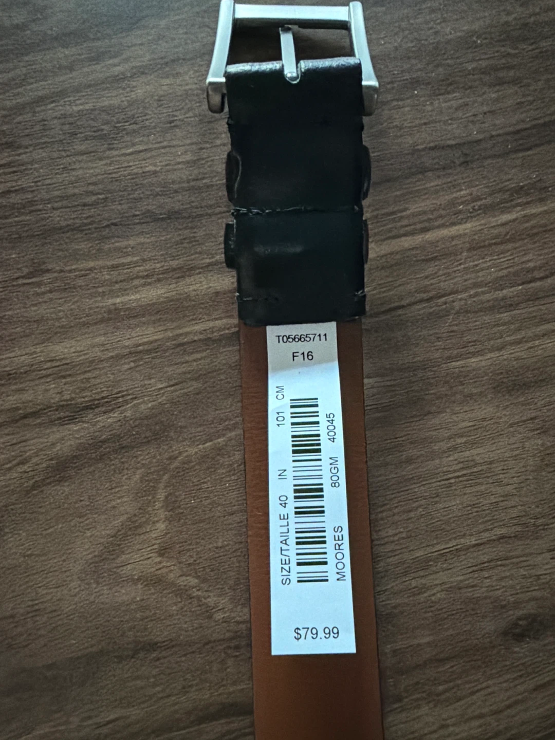 Brand new Moores Leather Belt Size 40 - photo 2