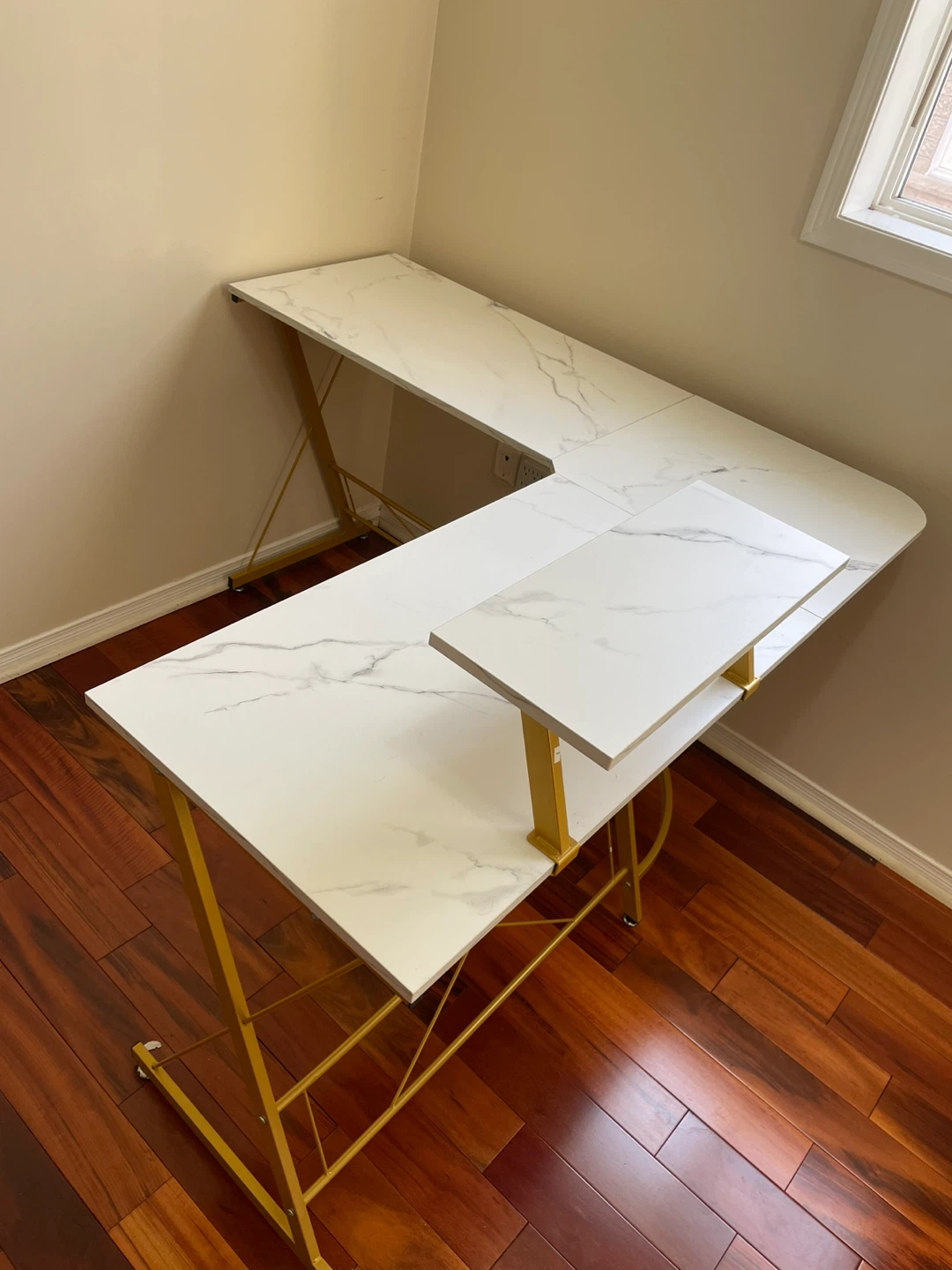 White Corner Desk - photo 2