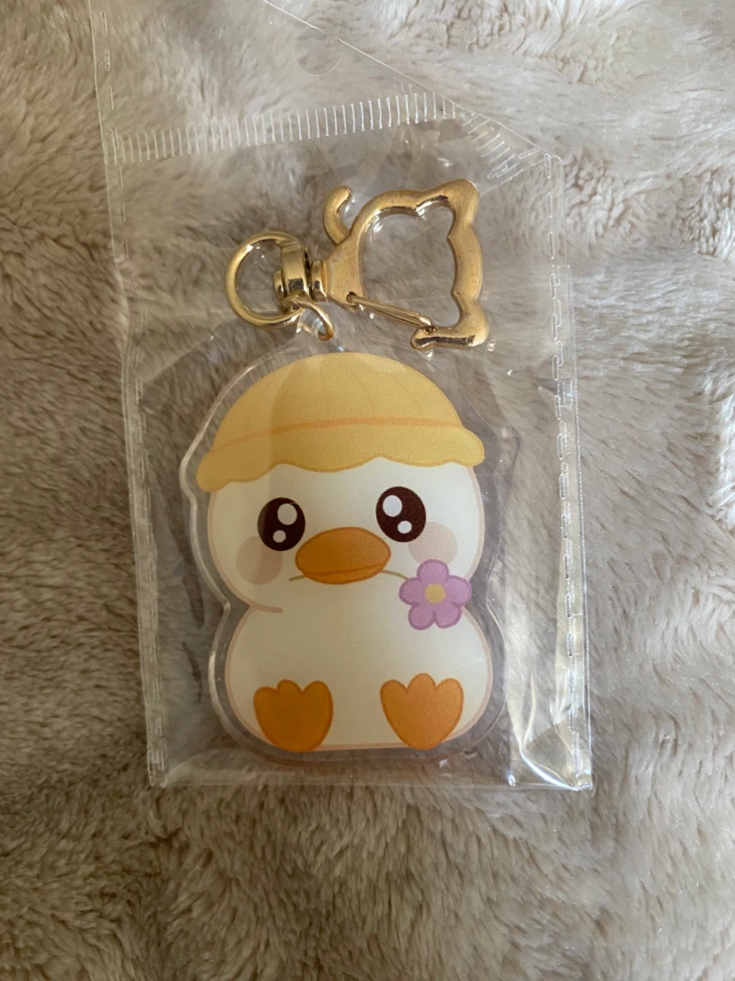 Cute Acrylic Keychains (Pancake, Duck, Bunny, Frog) - photo 2