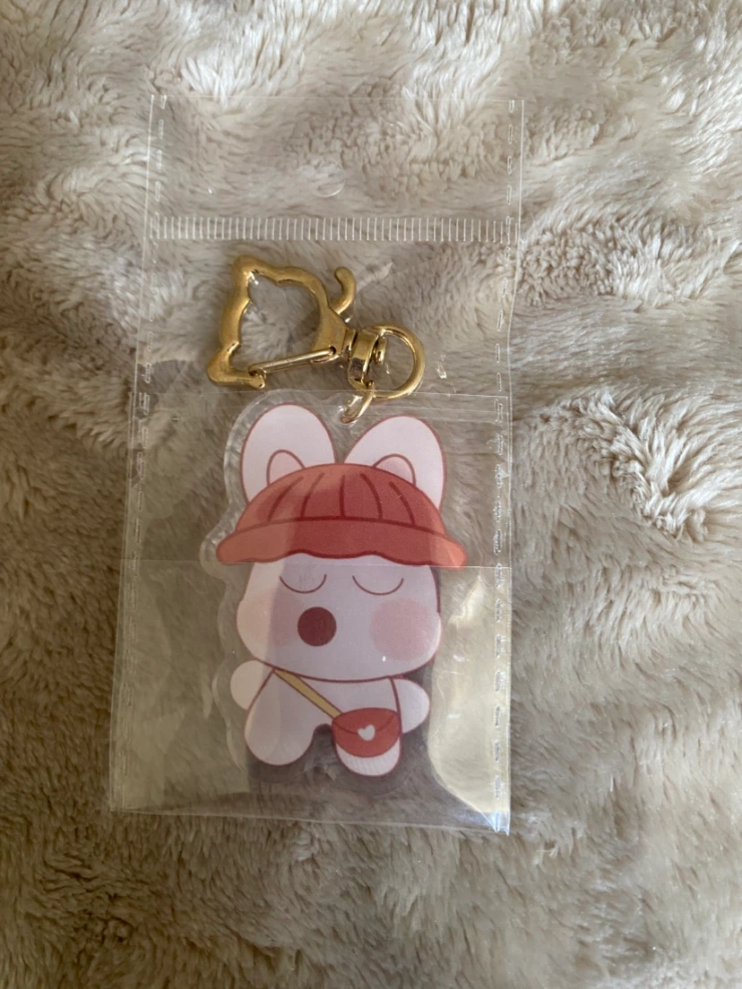 Cute Acrylic Keychains (Pancake, Duck, Bunny, Frog) - photo 3