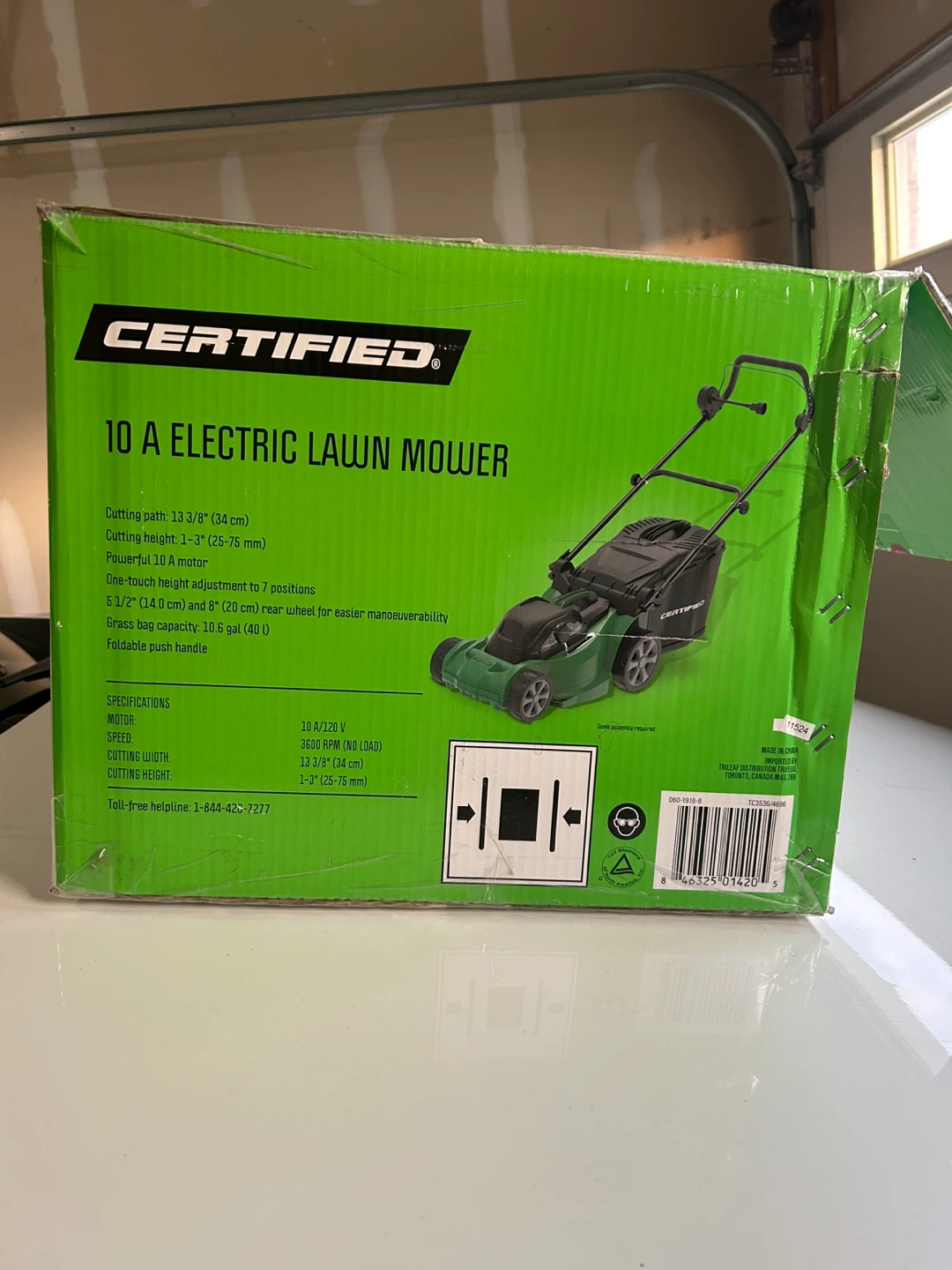 Certified 10 A Electric Lawn Mower