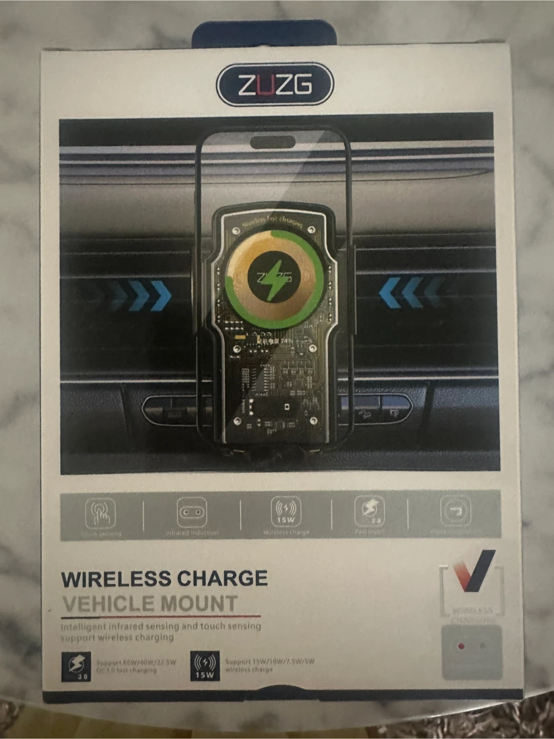 ZUUG Wireless Charge Vehicle Mount - photo 2