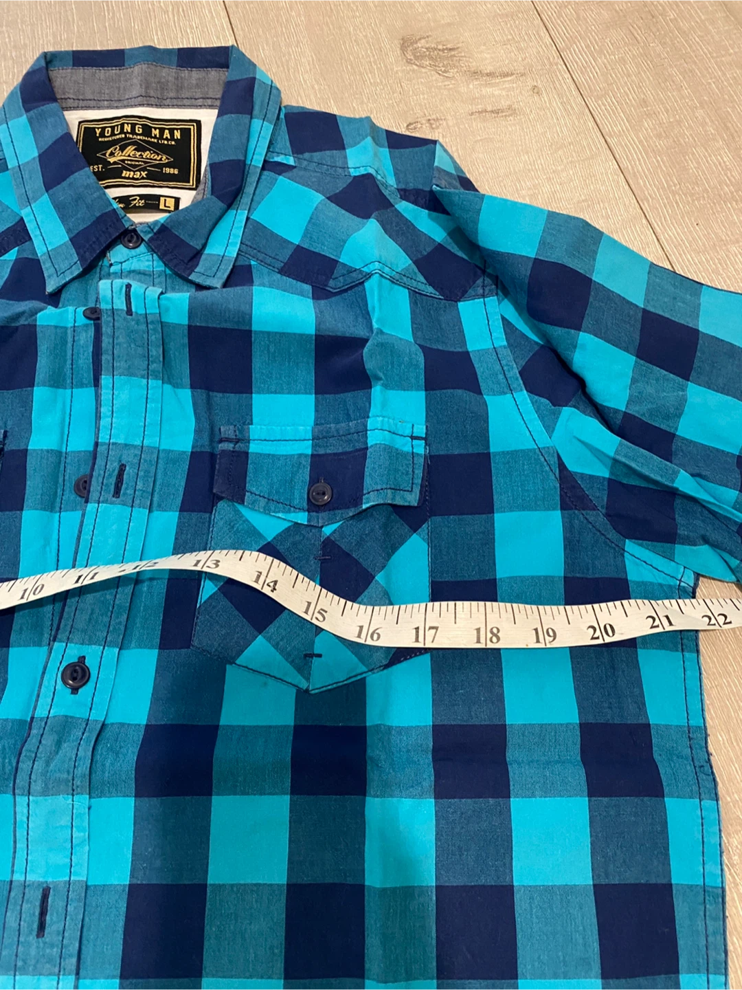 Young Man Collection Plaid Button-Up Shirt - photo 3