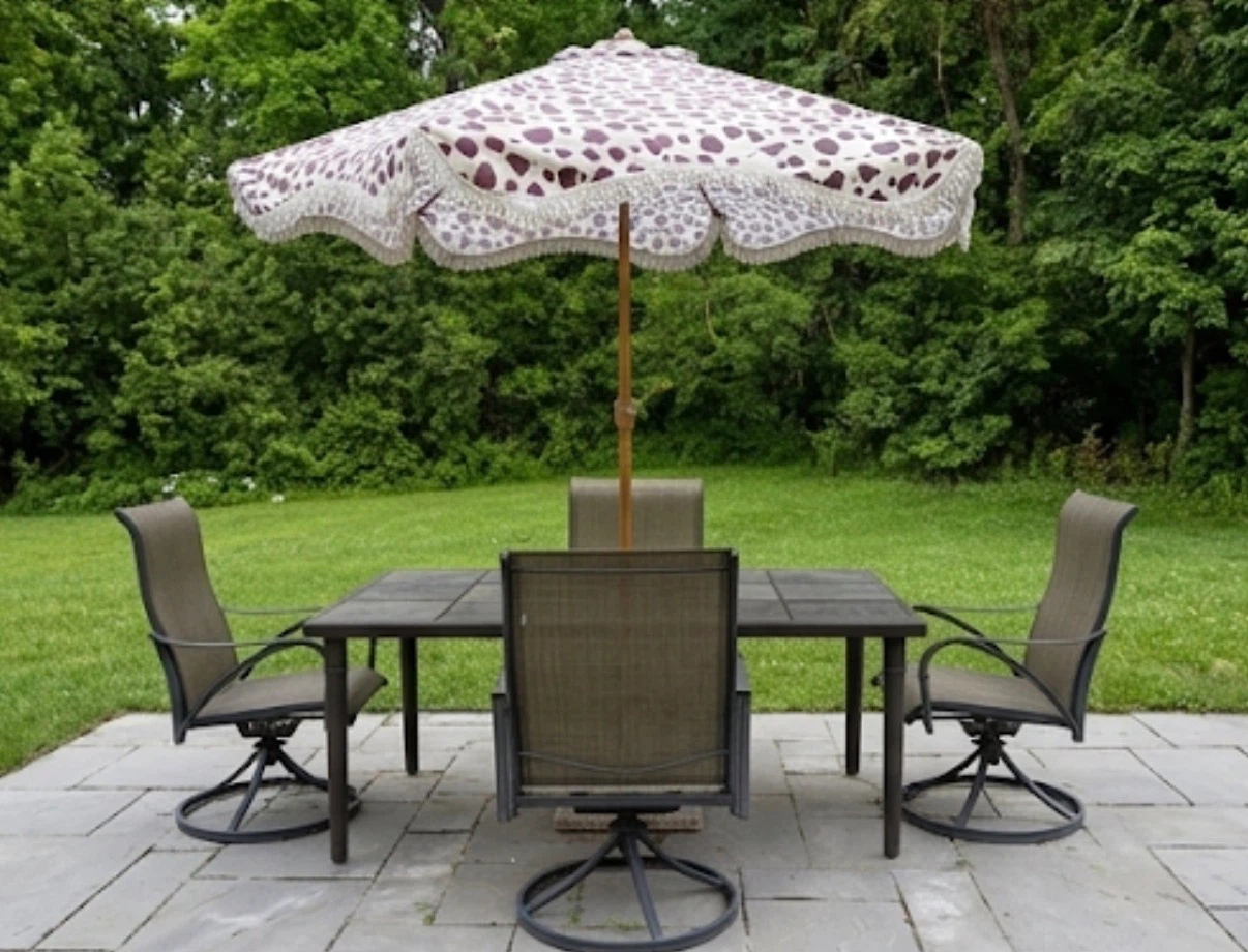 Patio Dining Set with Umbrella