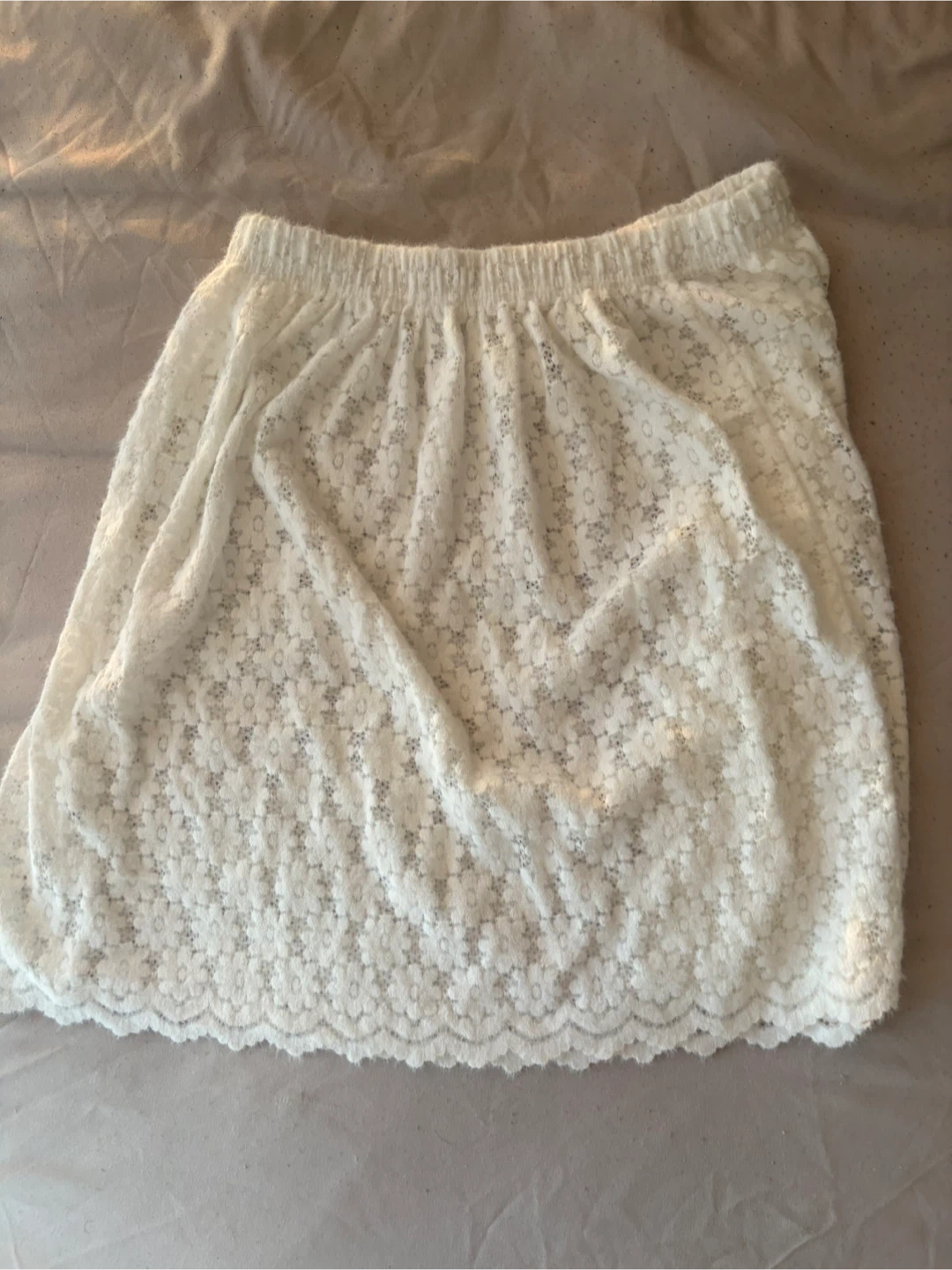 White Lace Skirt (For Layering)