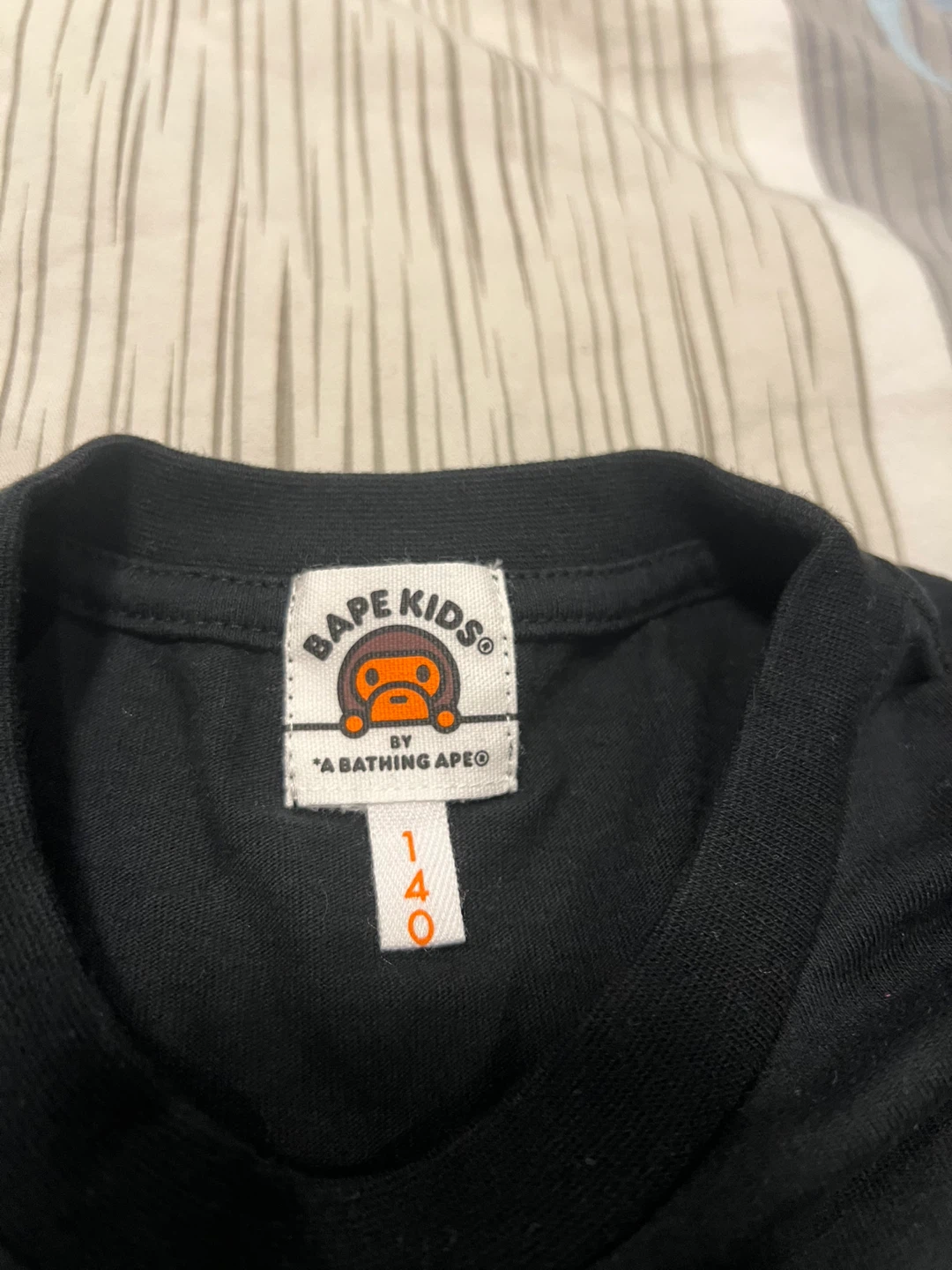 BAPE KIDS Black Camo Ape Head T-Shirt Size 140 - photo 3