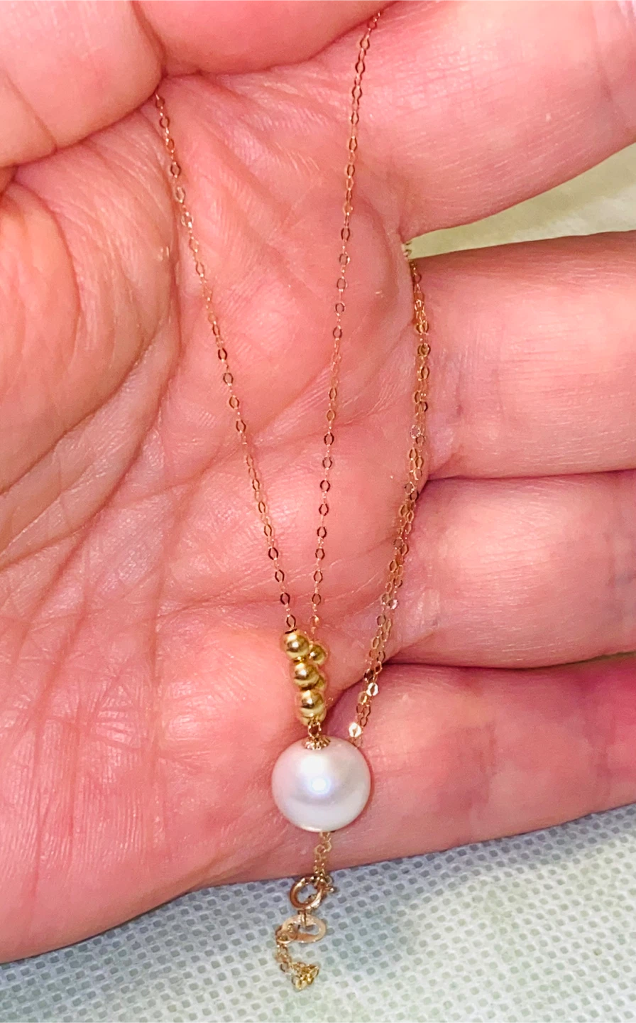 18K Gold Pearl Necklace