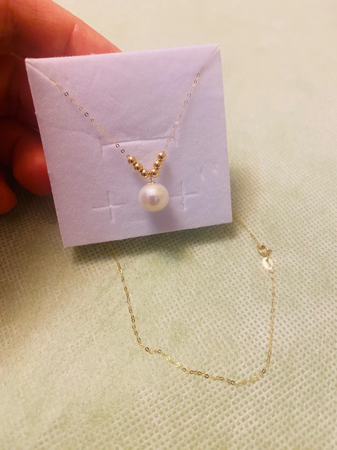 18K Gold Pearl Necklace - photo 3