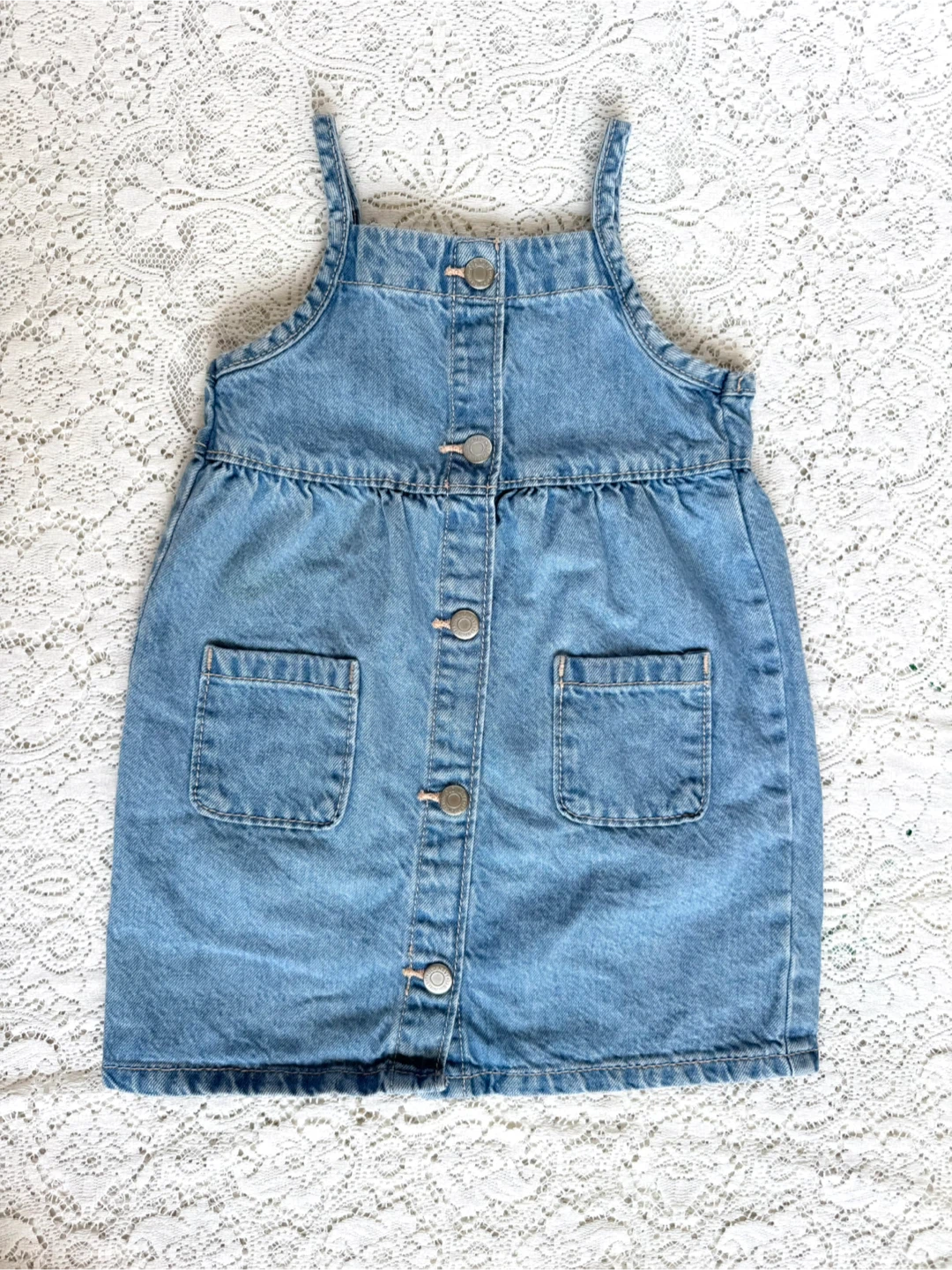 Old Navy Girls Jean Button Up Dress