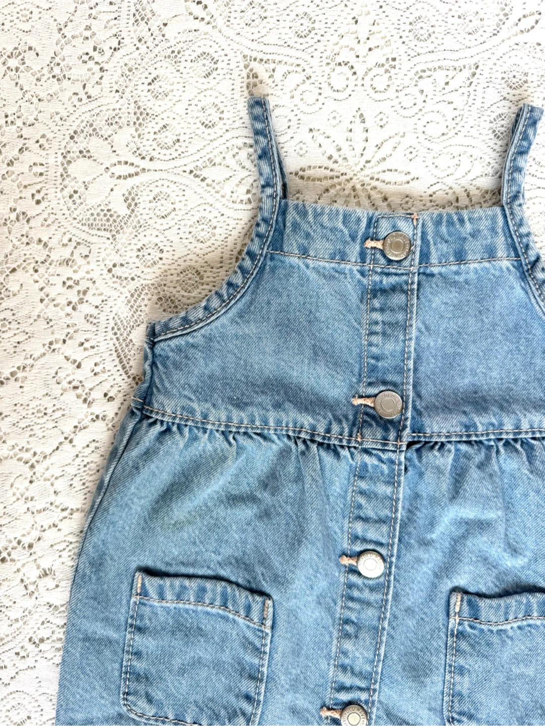 Old Navy Girls Jean Button Up Dress - photo 2