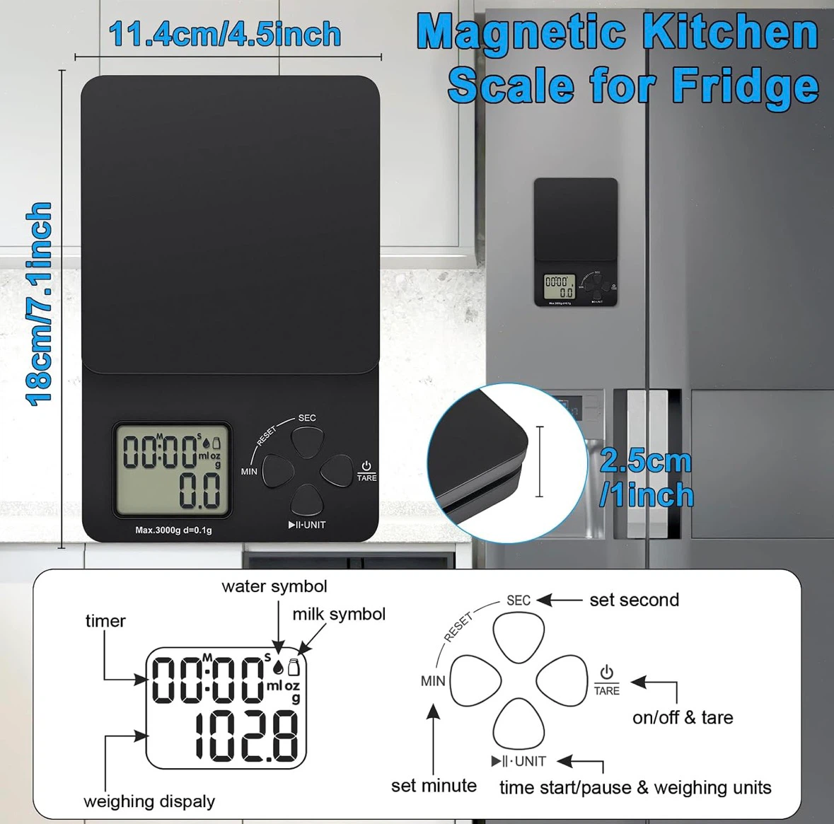 [LAST CHANCE - 2 DAYS LEFT] Digital Kitchen Scale with Timer - photo 5
