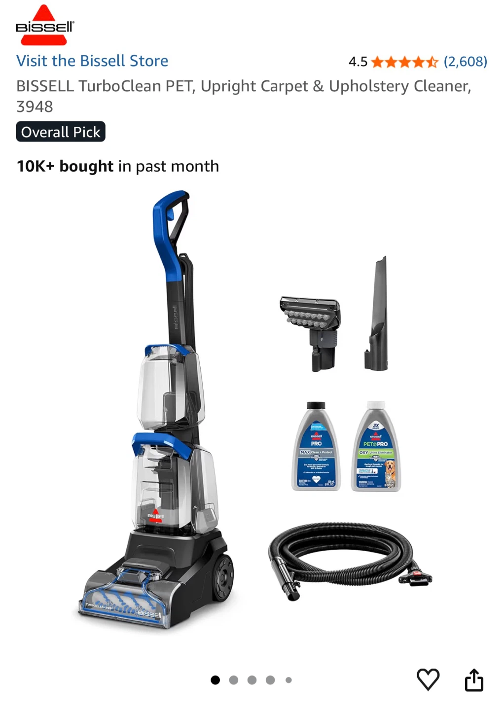 Bissell Turbo Carpet Vacum Cleaner - photo 3