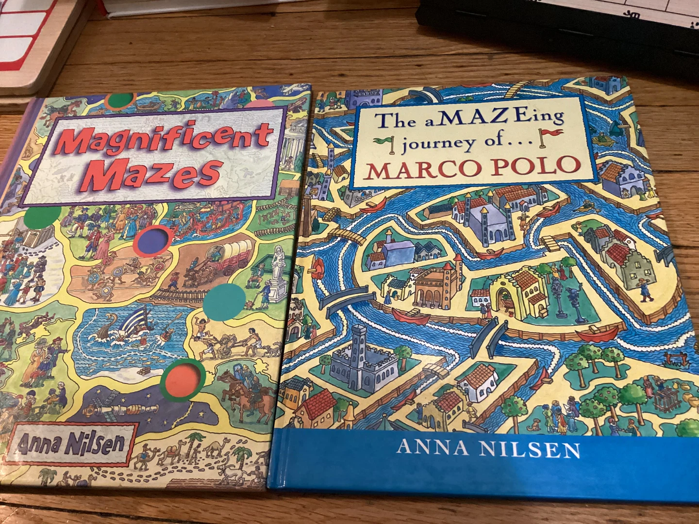 Magnificent Mazes & Marco Polo Maze Books by Anna Nilsen