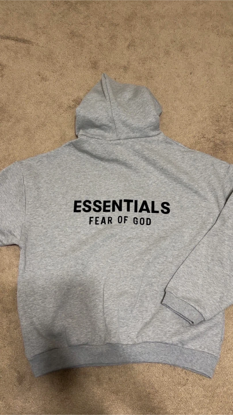 Essentials Fear of God Hoodie Grey - photo 3