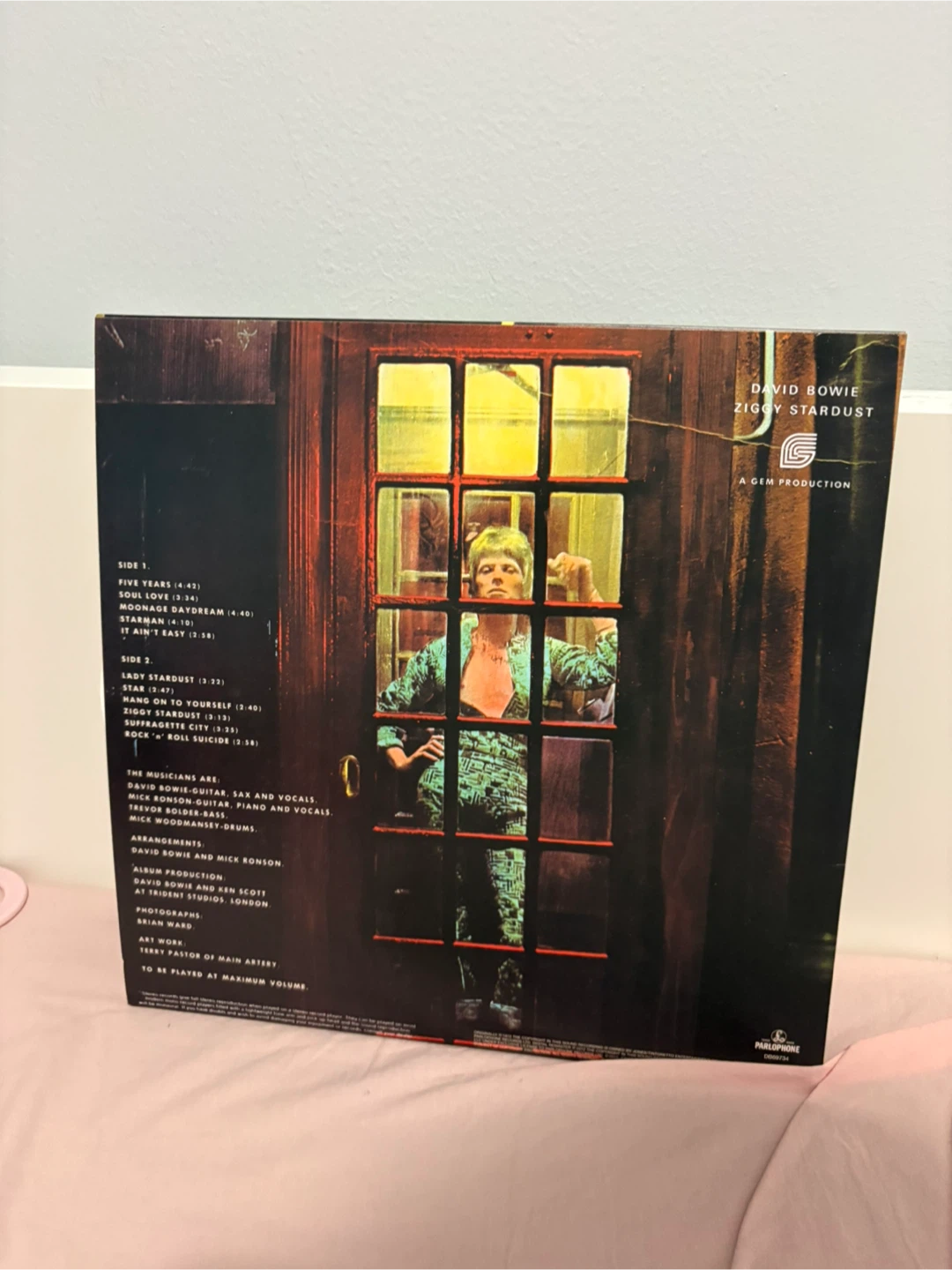 David Bowie Ziggy Stardust Vinyl Record - photo 2