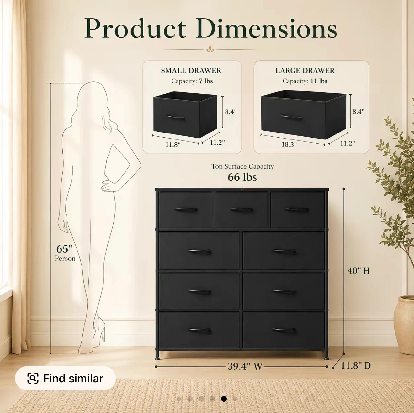 9 Drawer Dresser / Storage Unit Organizer - photo 4