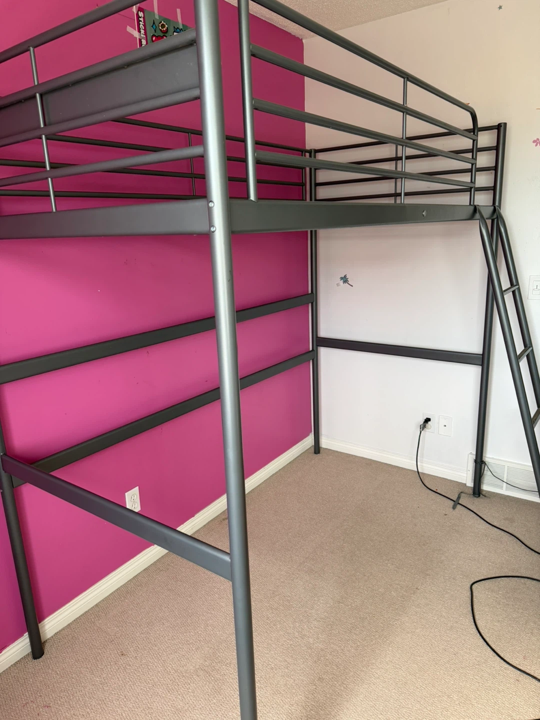IKEA Metal Loft Bed Frame