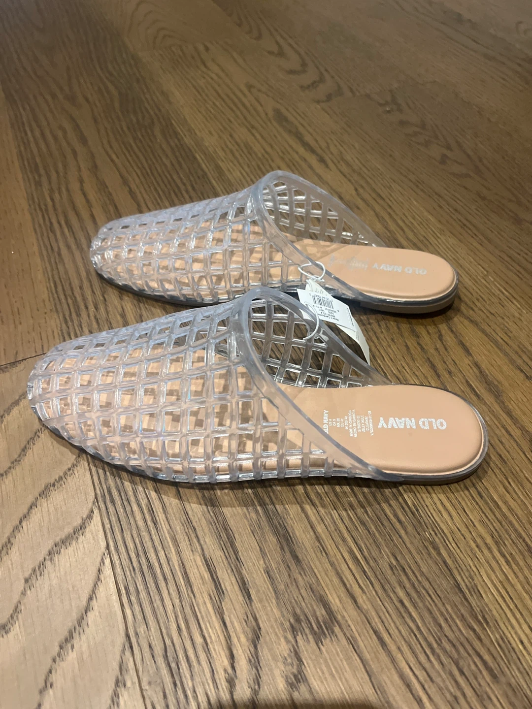 Old Navy Clear Lattice Mule Sandals Size 9 - photo 4