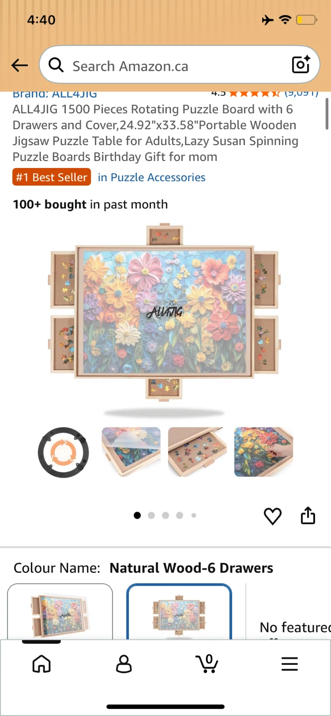 ALL4JIG 1500 Piece Rotating Puzzle Board