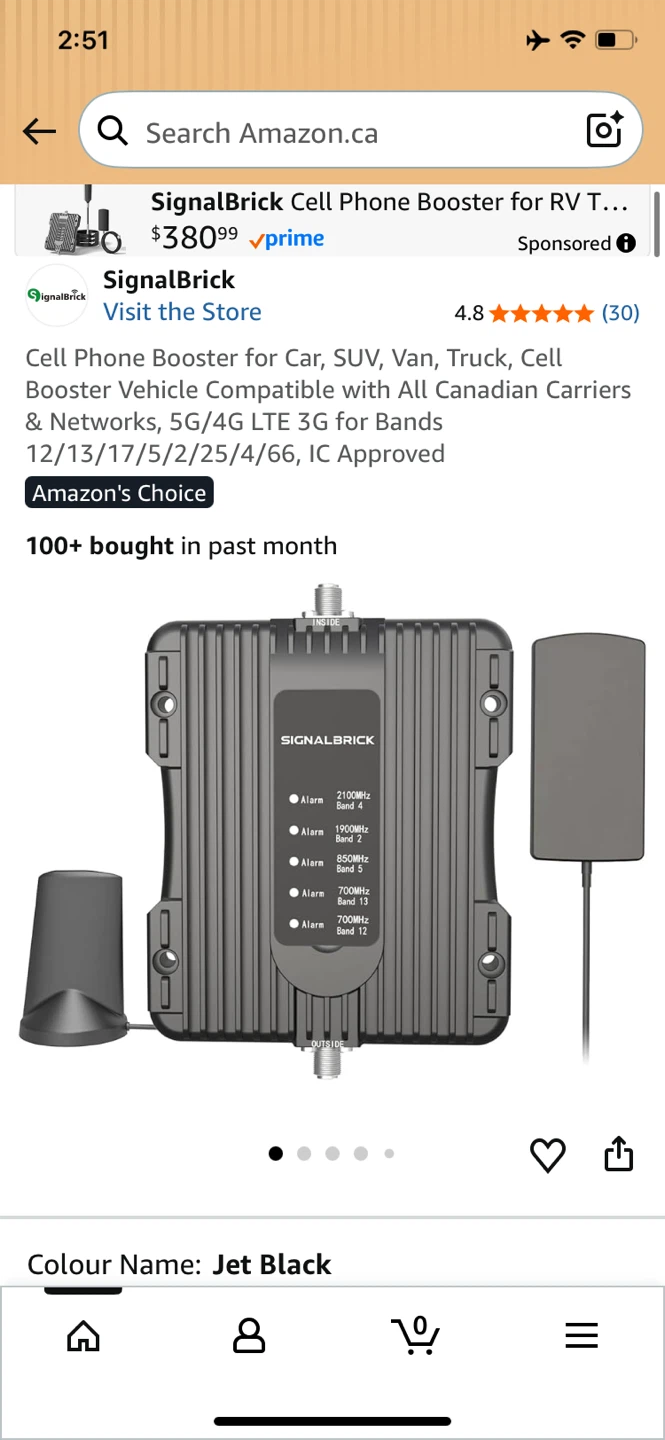 SignalBrick Cell Phone Booster for Car/SUV/Van/Truck