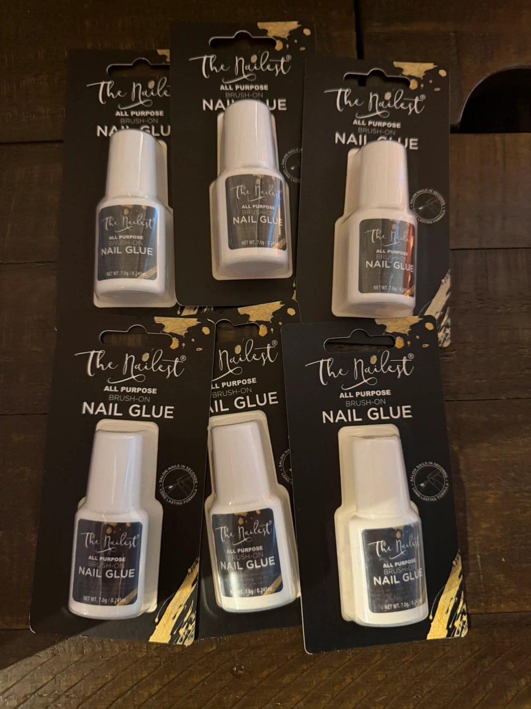 6 pack! The Nailest All Purpose Brush-On Nail Glue