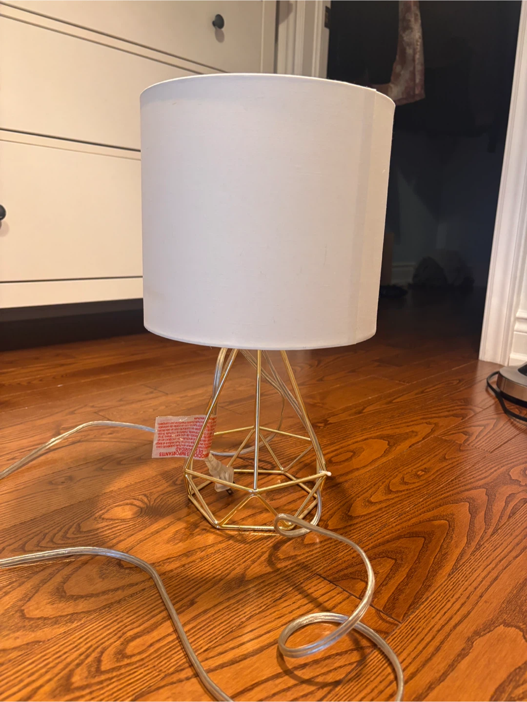 Geometric Lamp gold and white (lightbulb included) - photo 2