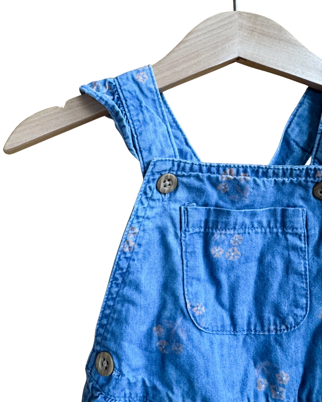 Baby Jean Floral Overalls - photo 2