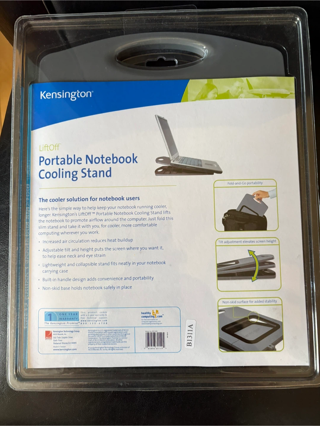 Kensington LiftOff Portable Notebook Cooling Stand